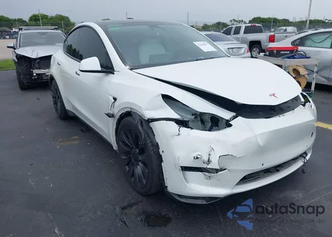 2022 Tesla Model Y Performance Dual Motor All-Wheel Drive из США, поврежденный, VIN 7SAYGDEF6NF545862